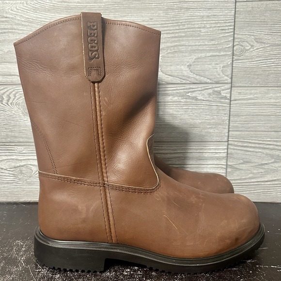 Red Wing Pecos Boots Leather Work Steel Toe Brown 8231 USA Mens 14 EE New Read 2
